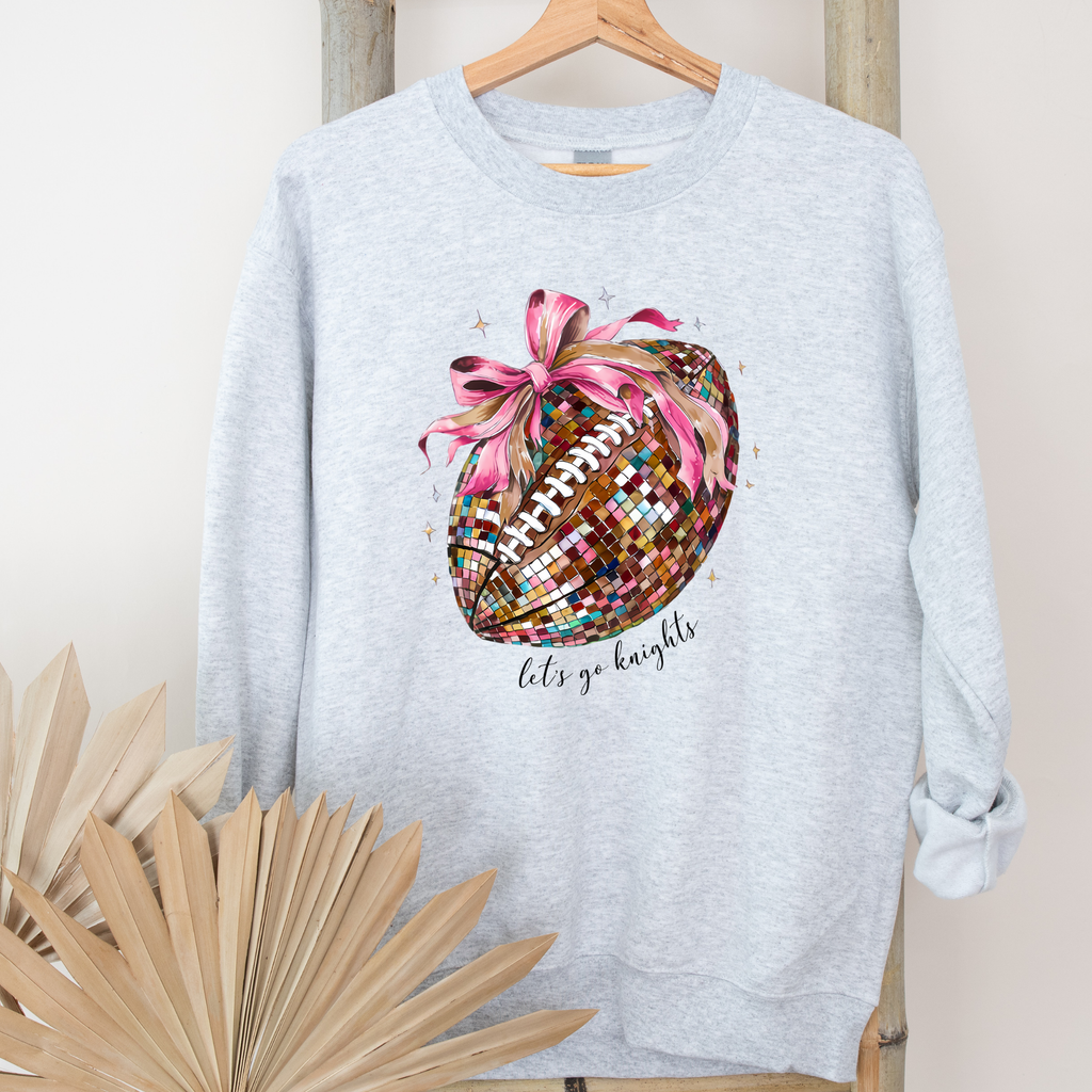 Custom Colorful Football Tee or Crewneck