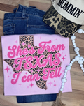 She's from Texas Sublimation Tee